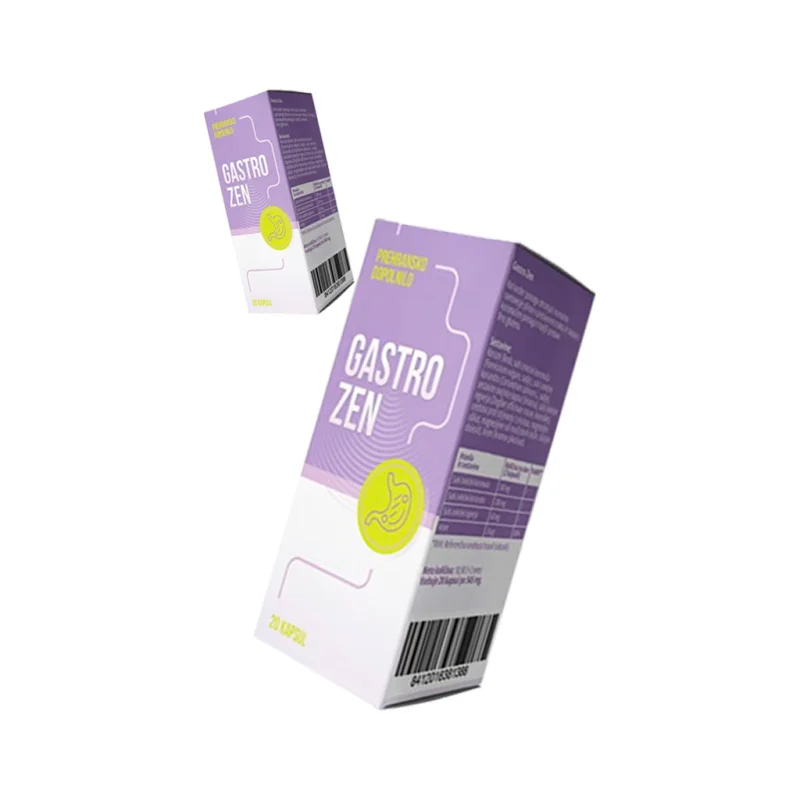 Gastro Zen — kutija sa deklaracijom i tabelom sastojaka